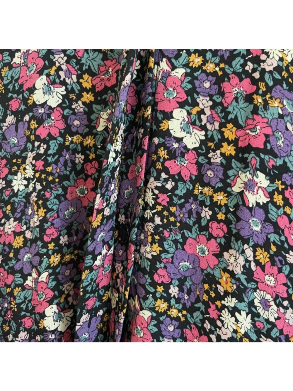 Natural Life Womens Floral Maxi Dress Size L Boho Cottagecore Prairie Whimsical - Picture 5 of 11